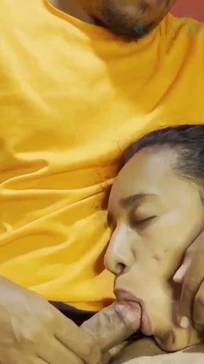 Stepdad and Stepdaughter. Huge cum in her mouth. Oral Creampie. English subtitles   Clip 1