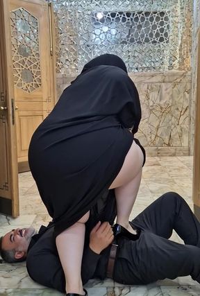 Middle Eastern MILF gets naughty in hijab