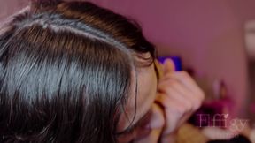 POV: Gorgeous Tgirl Aura Duvall Deepthroats Your Big Cock
