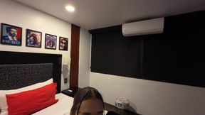 Hot Latina gives amateur the best blowjob of his life at EDC Las Vegas