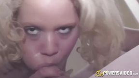 Blonde pierced nips get spanked during intense hardcore sex