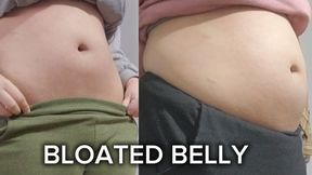 From Flat Stomach to Bloated Belly After Overeating – Visible Inflation, Real Belly Swelling, Gut Expansion and Round Tummy Growth