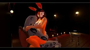 Cute Bunny Fucks Hard With Blowjob & Tits In 3D Hentai Cartoon Action