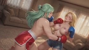 Female Boxing Stories #7B: Mint Tresses and Crushing Blows (Animated)