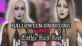 SARINAANDROBIN - Halloween Unboxing Turned Gothic Fuck Fest