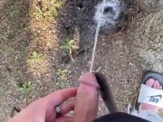 Another public piss - sword fight