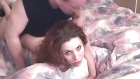 Brunette Babe Moans with Big Cock