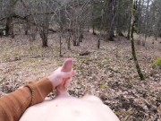 Twink playing nude outside in the spring sun | Johann Wood
