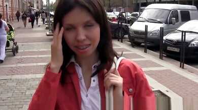 Young Asian girl with braces gives intense blowjob leading to cumshot