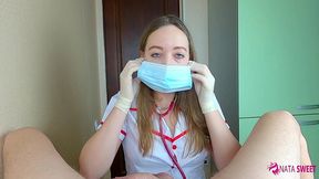 real nurse knows exactly what you need for relaxing your balls! she suck dick to hard orgasm! amateur pov blowjob full video porn! active by nata sweet
