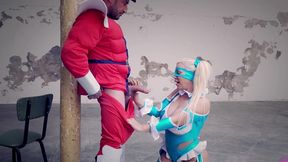 street fighter cosplay with fight and sex emilio ardana - blondie fesser