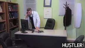 Tempting nurse Stassi Sinclaire pounded in doctors office