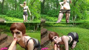 Quiet Sloppy DROOLING Blowjob Outdoors Metal Gear Solid Cosplay