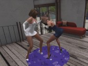 Pantyhose Catfight Phantasy: Cocktail Dresses & Long Gloves