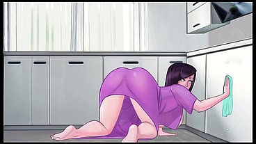 SexNote - ALL SEX scenes [ TABOO HENTAI game PornPlay ] Ep.6 creampie my step mom pussy on the kitchen floor