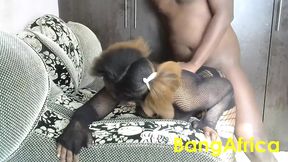 Sexy Ebony Minx Gets a Creampie Ad Squirts
