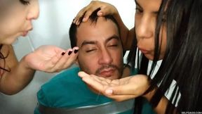 Palm Spitting Girls Love Hand Over Mouth Domination (Full HD 1080p)