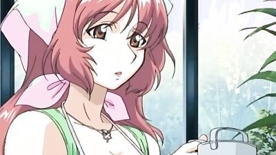 Stepson seduces his hot florist stepmom and fucks her in the shop - Hentai porn