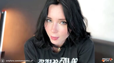 Gothic lingerie session turns rough with anal and facial cumshot