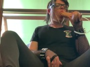 Indecent little tranny slut