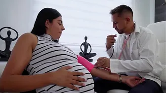 Horny pregnant Latina gets fucked by her gynecologist - Tommy Miller