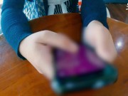 I control her pussy in public she moans and is embarassed ควบคุมหีระยะไกลในเซเว่นและร้านกาแฟ