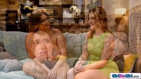 Im luring my roomie in with fap session the livingroom