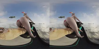 Harley Quinn and her big cocked Jet Ski mate in wet reverse cowgirl POV