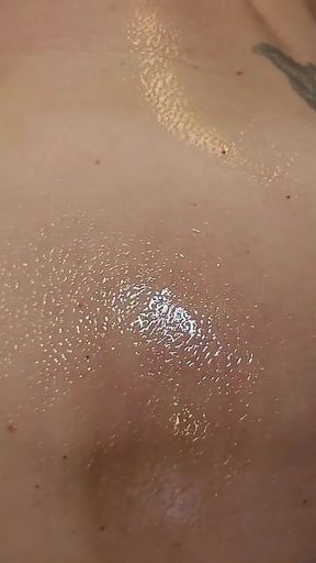 Oiled up Bimbo Slut
