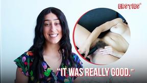 ”Ersties - Dark Haired Hot Girl Gets Off With a Large Dildo”