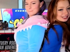 Wild amateur babes having lesbian sex with hot dildoes