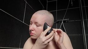 Pre-shoot head shave