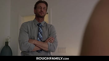 RoughFamily.com ⏩ Unemployed Step Daughter Grinding The Man of the House - Nikki Peach