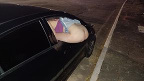 Fresh bride showing off her ass&#x1F351; in public for strangers to ogle