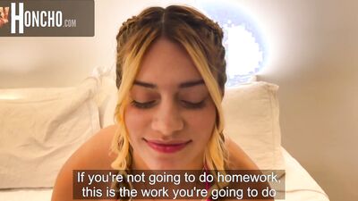 "Show Me That TikTok Face" - Step Dad Teaches Step Daughter A Lesson on Skipping Homework