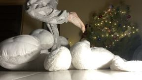 Big plushie trampling