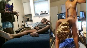 Thot In Texas - Ms Ebony Has Plump Tits And Enjoys Doggystyle &amp; Riding BBC - Real Amateur Hot Milf