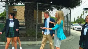 Cory Chase's Dirty Wife Fantasies Come True With Multiple Guys' Frenzy