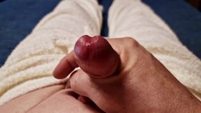 Briefly cumshot before going to bed