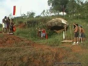 Three Nude in the River