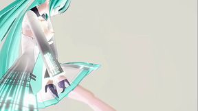Hatsune Miku Undress Dance Hentai Vocaloid Mmd 3D Clear Blue Hair