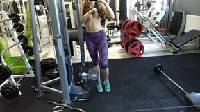 almost caught in gym during squirting