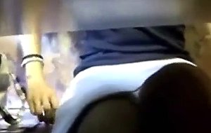Japanese girl gets fingered in busy restaurant