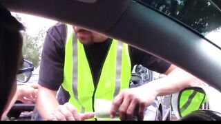 Nerdy Slim 18 Year Old Lets Parking Attendant Banged Her For Spot