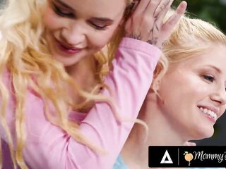 MAMMA'S GAL - 18yo Khloe Kingsley EATS OUT Stepmom Charlotte Stokely Out of Getting Caught!