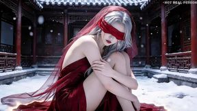 the third episode of the  white-haired beauty  series is here! absolutely sure to make you lose control and get extremely aroused ai-generated