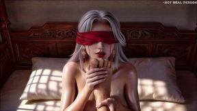 the third episode of the  white-haired beauty  series is here! absolutely sure to make you lose control and get extremely aroused ai-generated