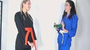 RENNADEL EARNS HER GREEN KARATE BELT