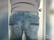 Desperate Boy Has An Accident in His Shorts