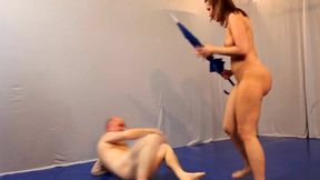 Punishment with an umbrella